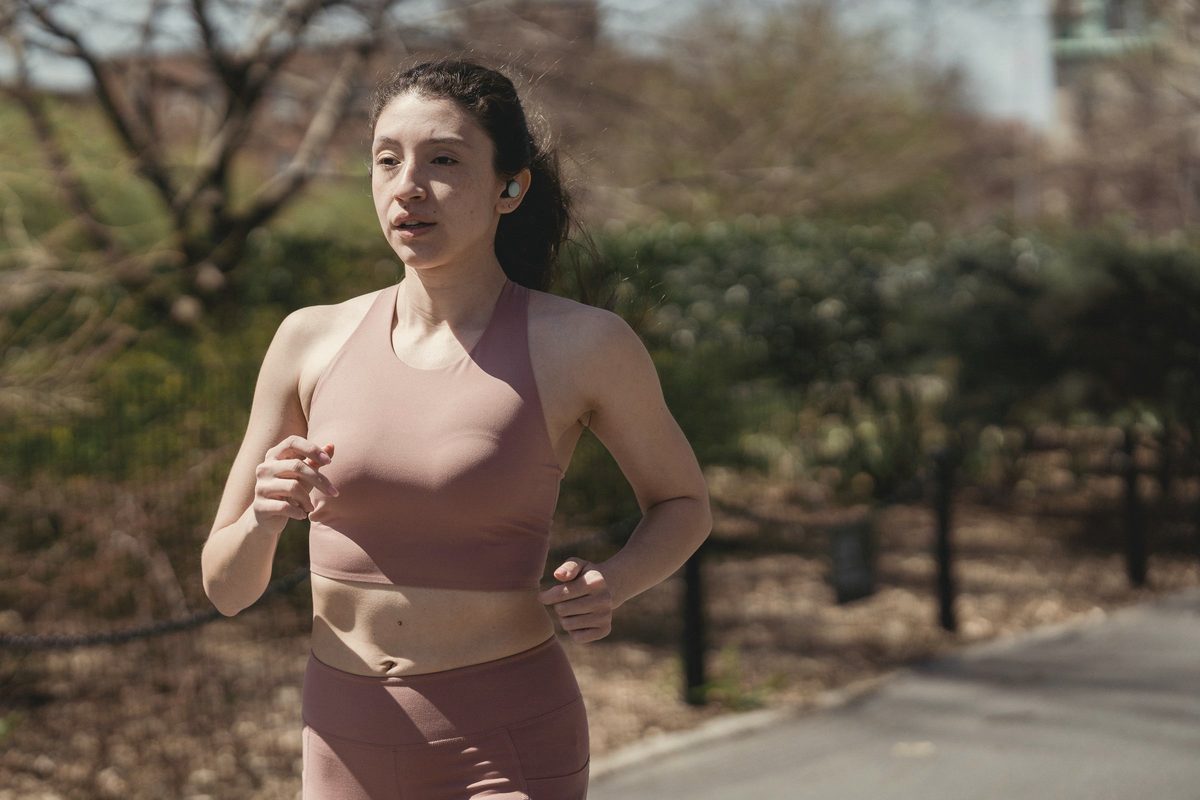 Woman jogging in the park