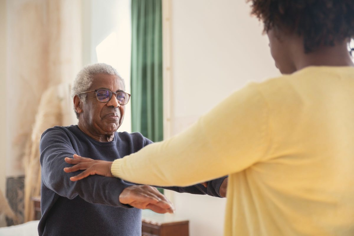 A man doing an exercise
